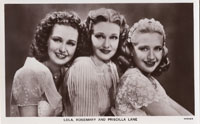 Lola Lane Rosemary Lane Priscilla Lane