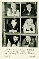 Carl Froelich Gustav Fröhlich Paul Kemp Gitta Alpar Nicholas Brodszky Tibor Halmay