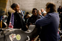 Jamie Foxx, Joe Wright, Bernadette Speakes - The Soloist