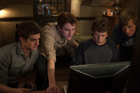 Andrew Garfield, Jesse Eisenberg, Patrick Mapel, Joseph Mazzello - The Social Network