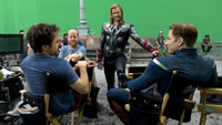 Joss Whedon, Chris Evans, Chris Hemsworth, Robert Downey, Jr. - The Avengers