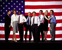 John Spencer, Bradley Whitford, Allison Janney, Richard Schiff, Martin Sheen, Dulé Hill, Rob Lowe, Janel Moloney - The West Wing