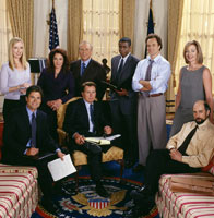 John Spencer, Bradley Whitford, Stockard Channing, Allison Janney, Richard Schiff, Martin Sheen, Dulé Hill, Rob Lowe, Janel Moloney - The West Wing