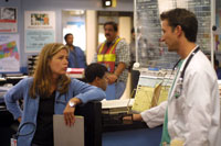 Maura Tierney, Noah Wyle, Sharif Atkins - ER